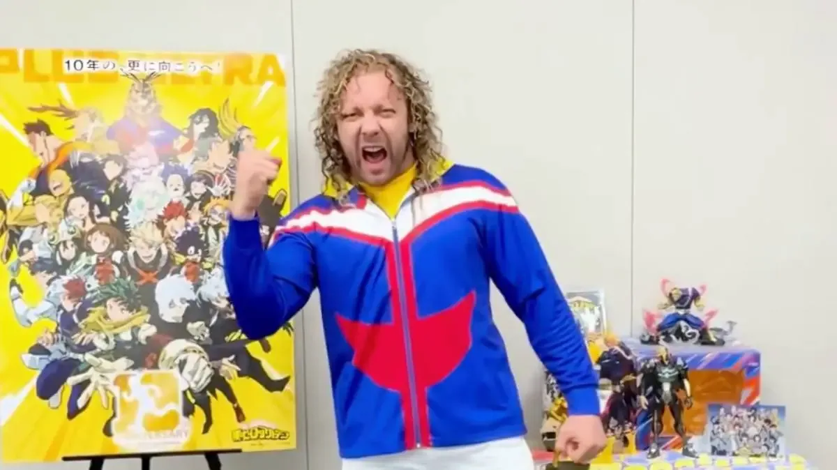 kenny omega praises my hero academia entrance